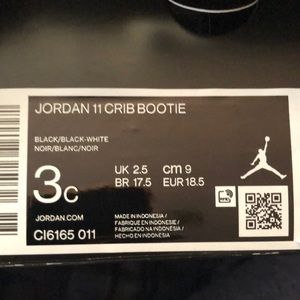 Infant Jordans New in the box